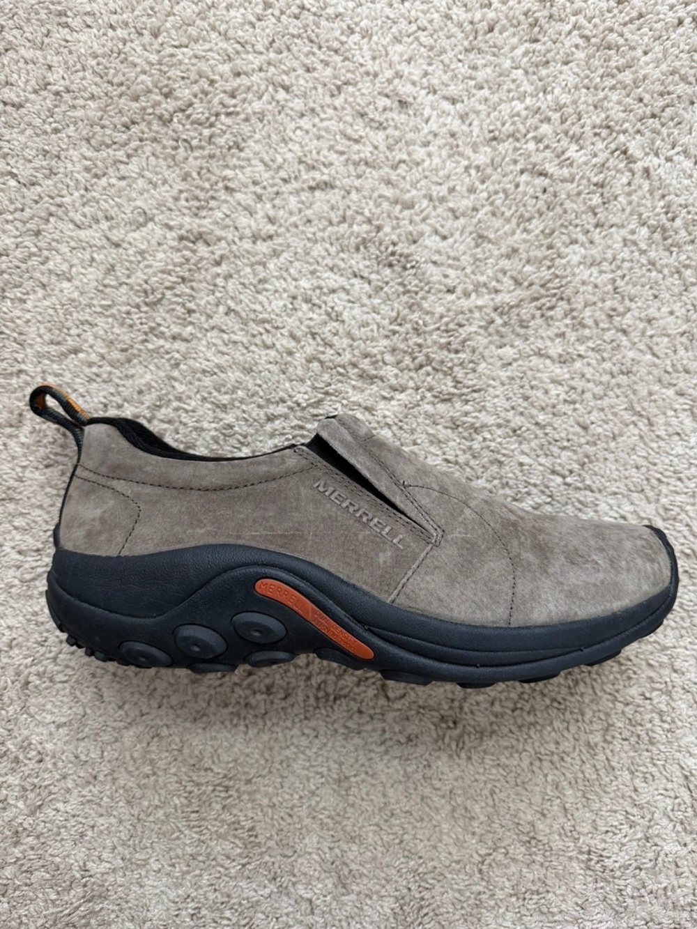 Merrell Jungle Moc Mens US 10.5 EUR 44.5 Grey Suede Comfort Shoes J60787